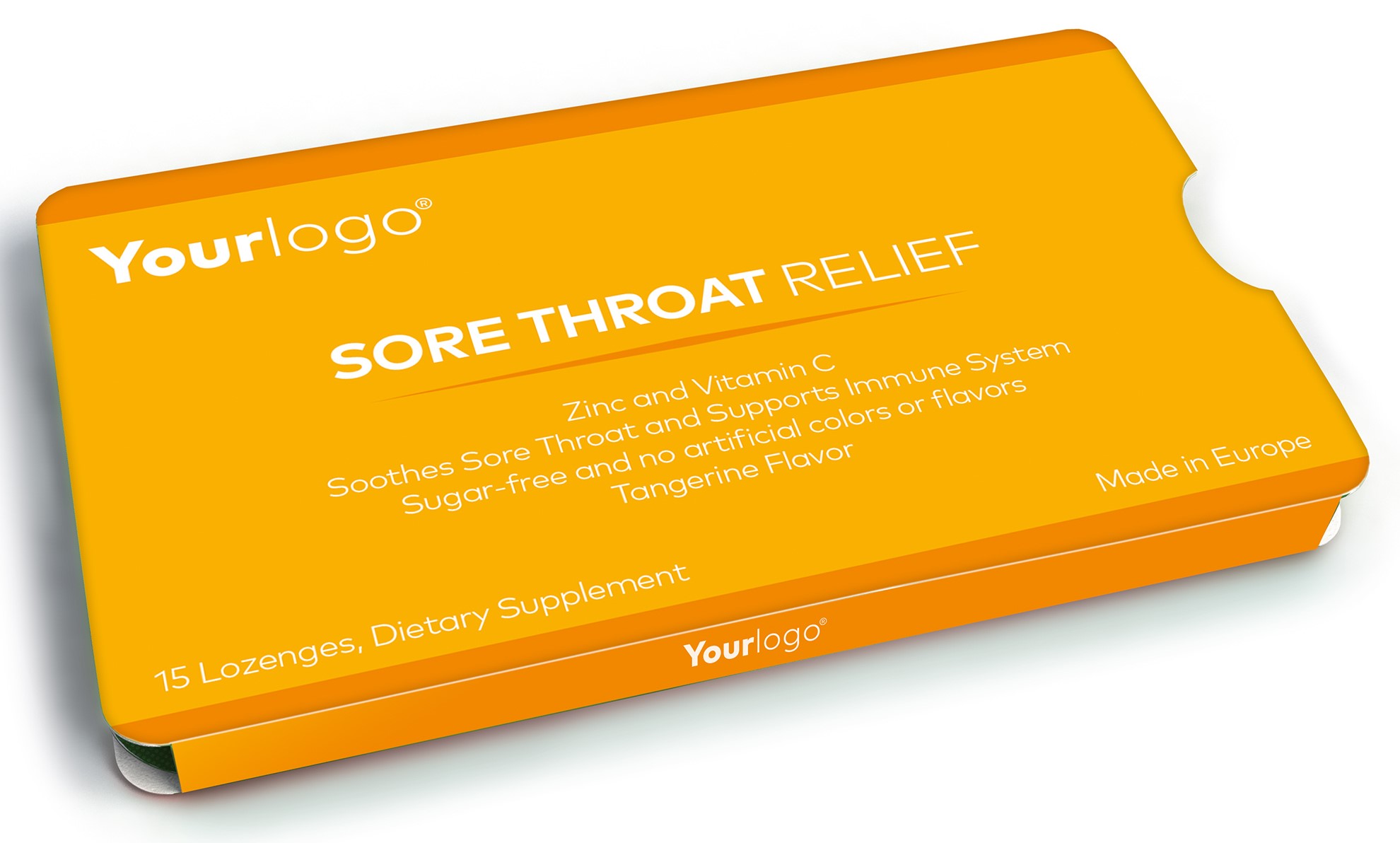 Private Label Sore Throat Relief Lozenge Packom International Doo